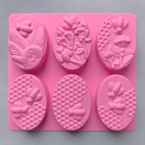 Silicone Soap Mold Oval Bee Soap Mold