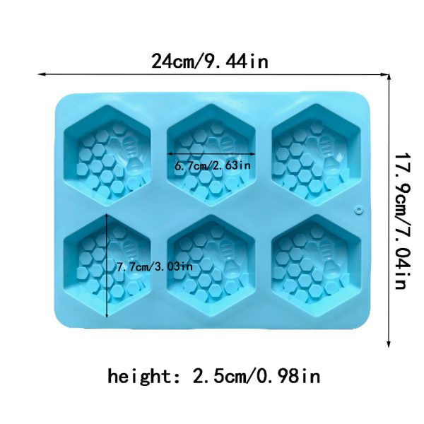 Silicone Soap Mold Even Bee Soap Mold - Image 4